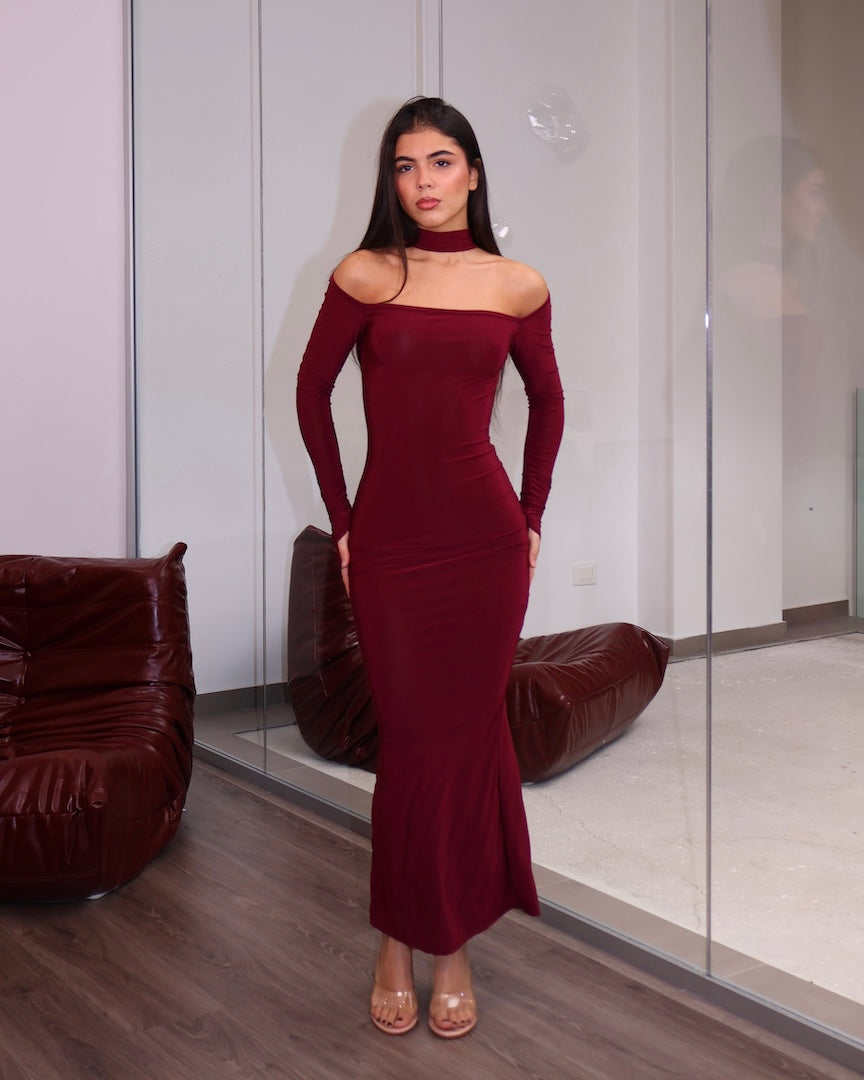 DRESS VEORA VINO
