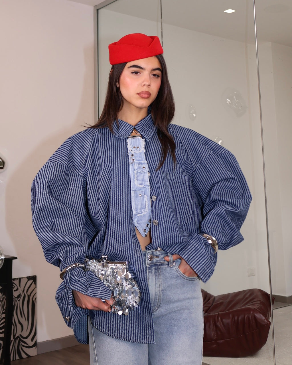 CAMICIA DENIM STRIPS