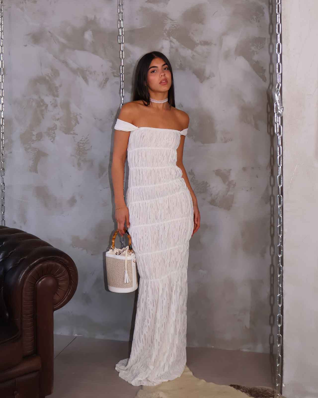 DRESS OMBRA BIANCA