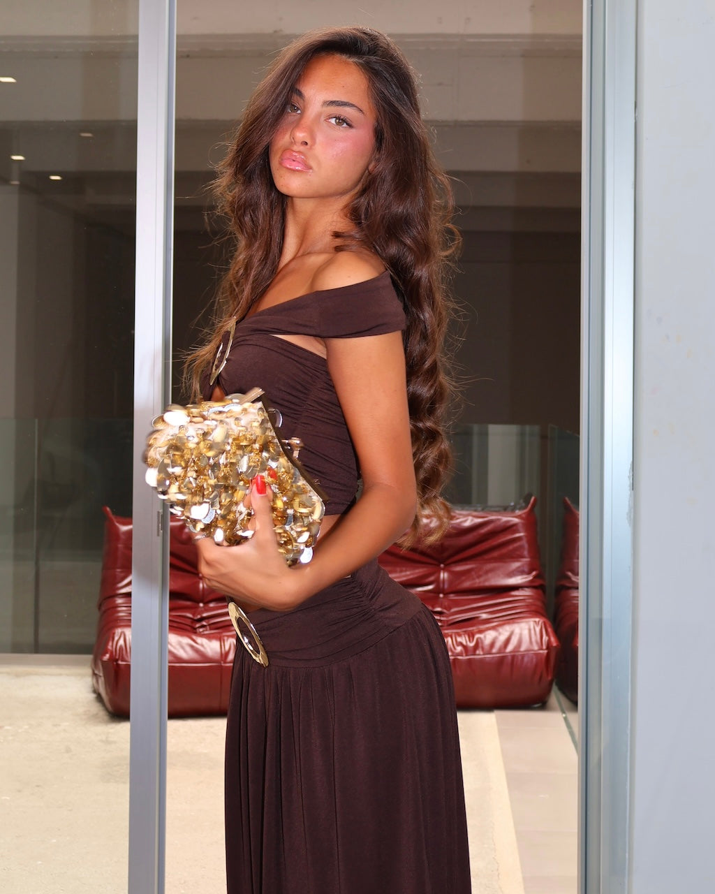 COORD GOLDEN BELT MARRONE