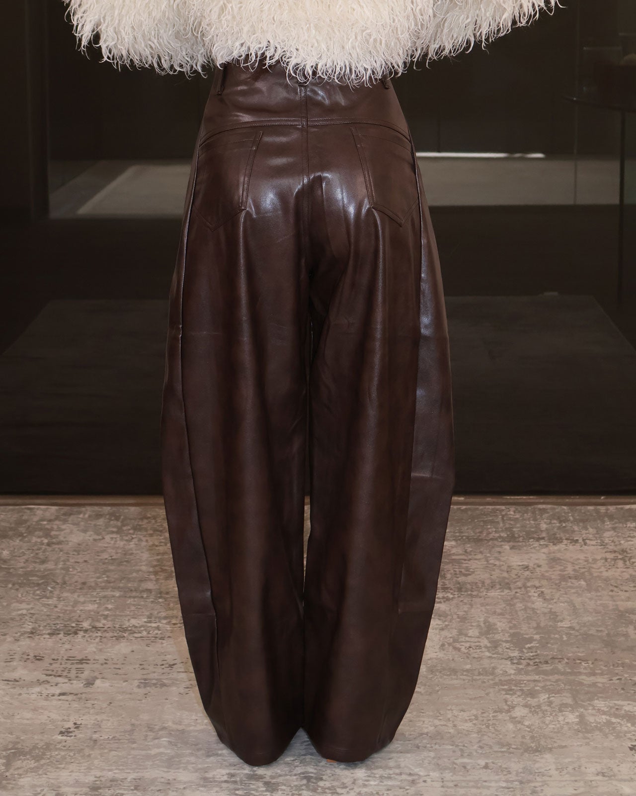 PANT INCROCI ECOPELLE
