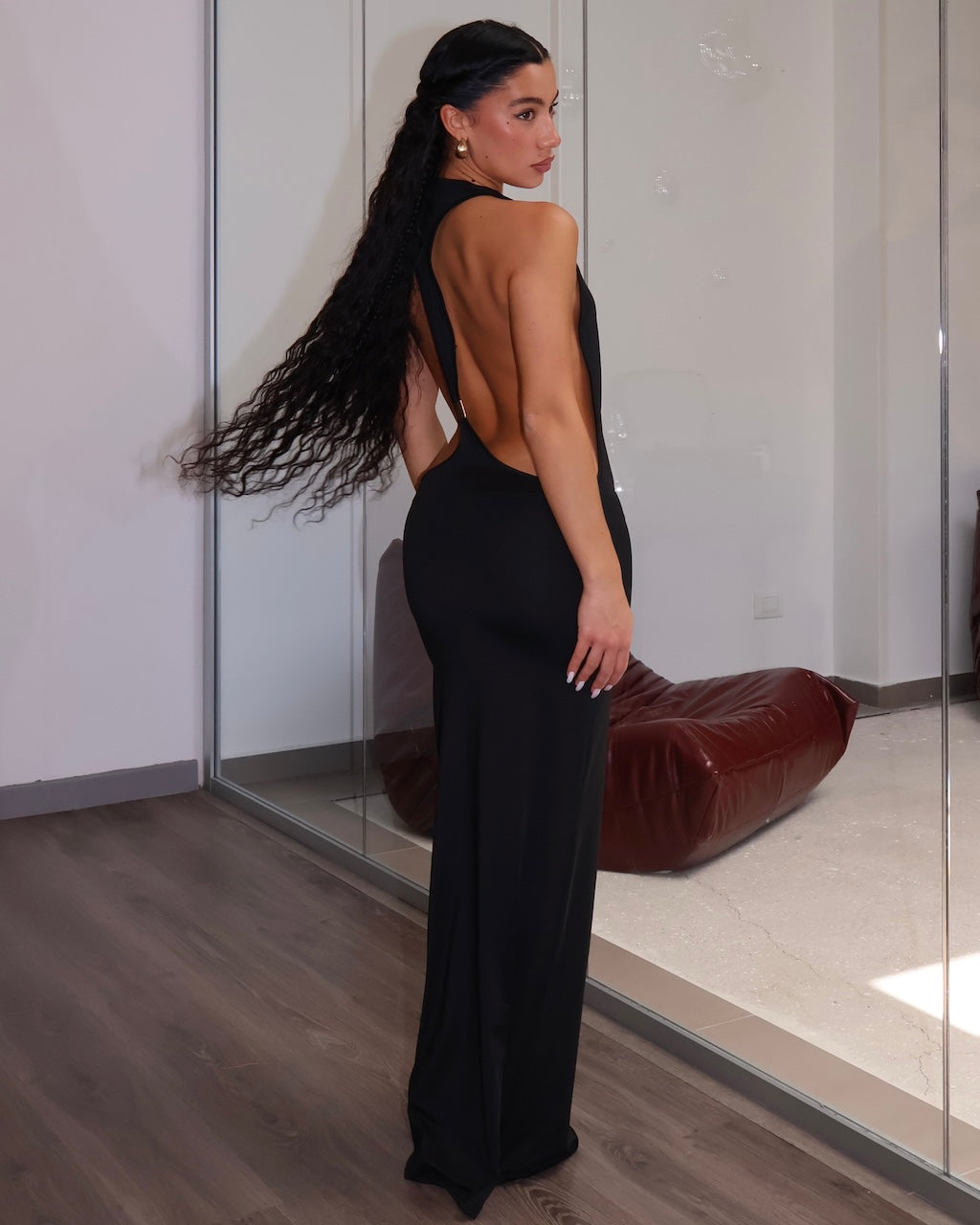 DRESS GOLDEN BACK