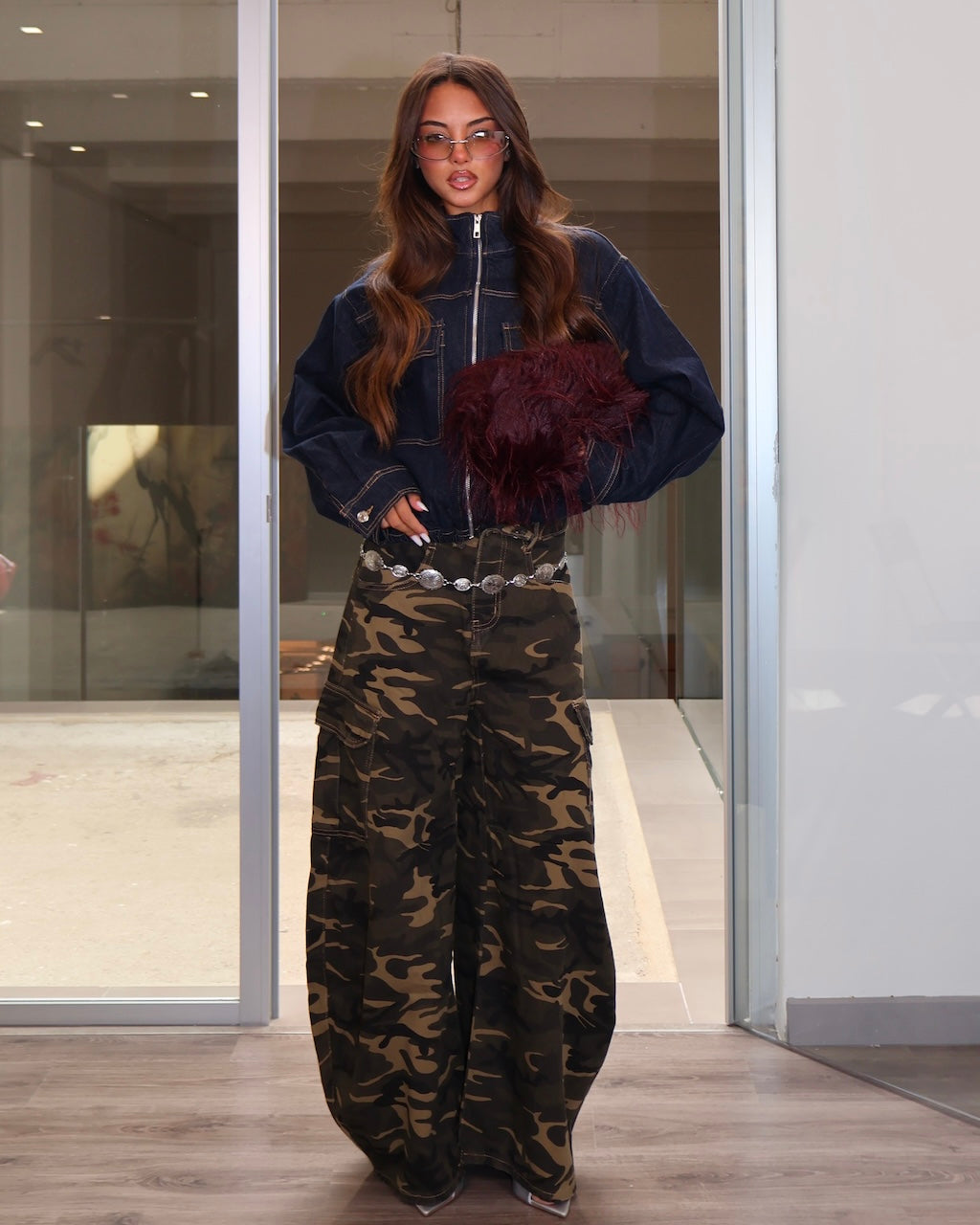 BOMBER DENIM JACKET