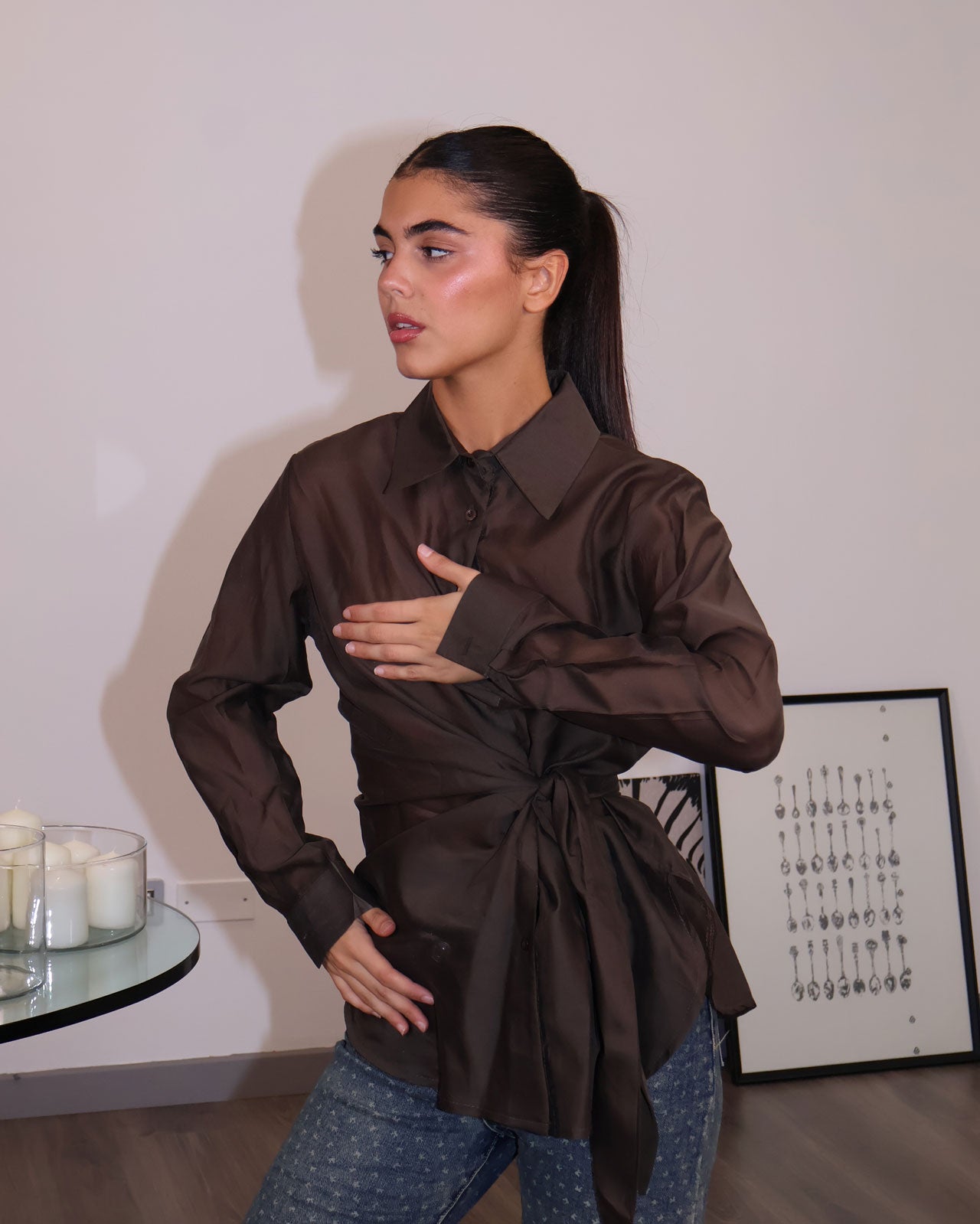 CAMICIA CON NODO