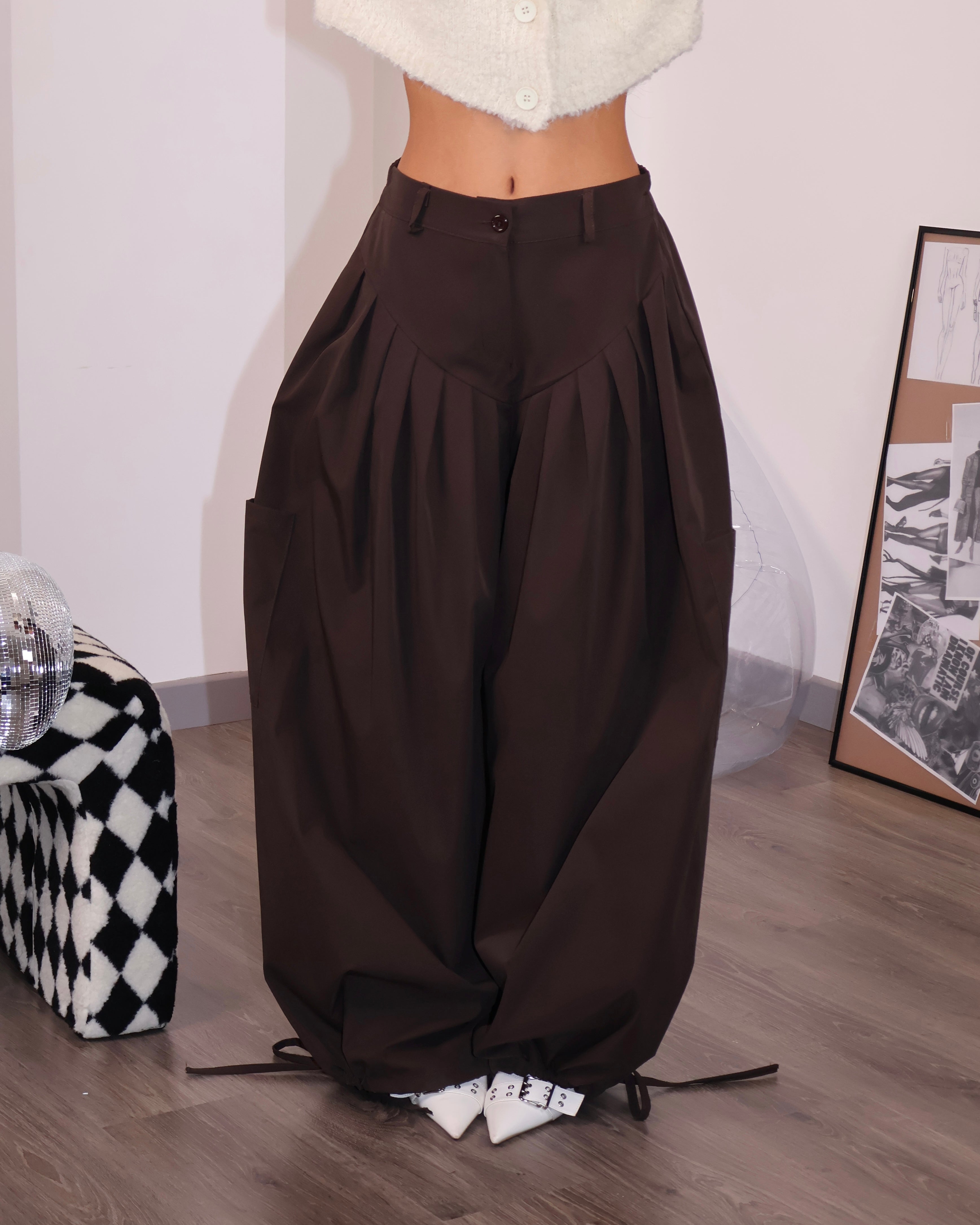 PANT QUEEN MARRONE