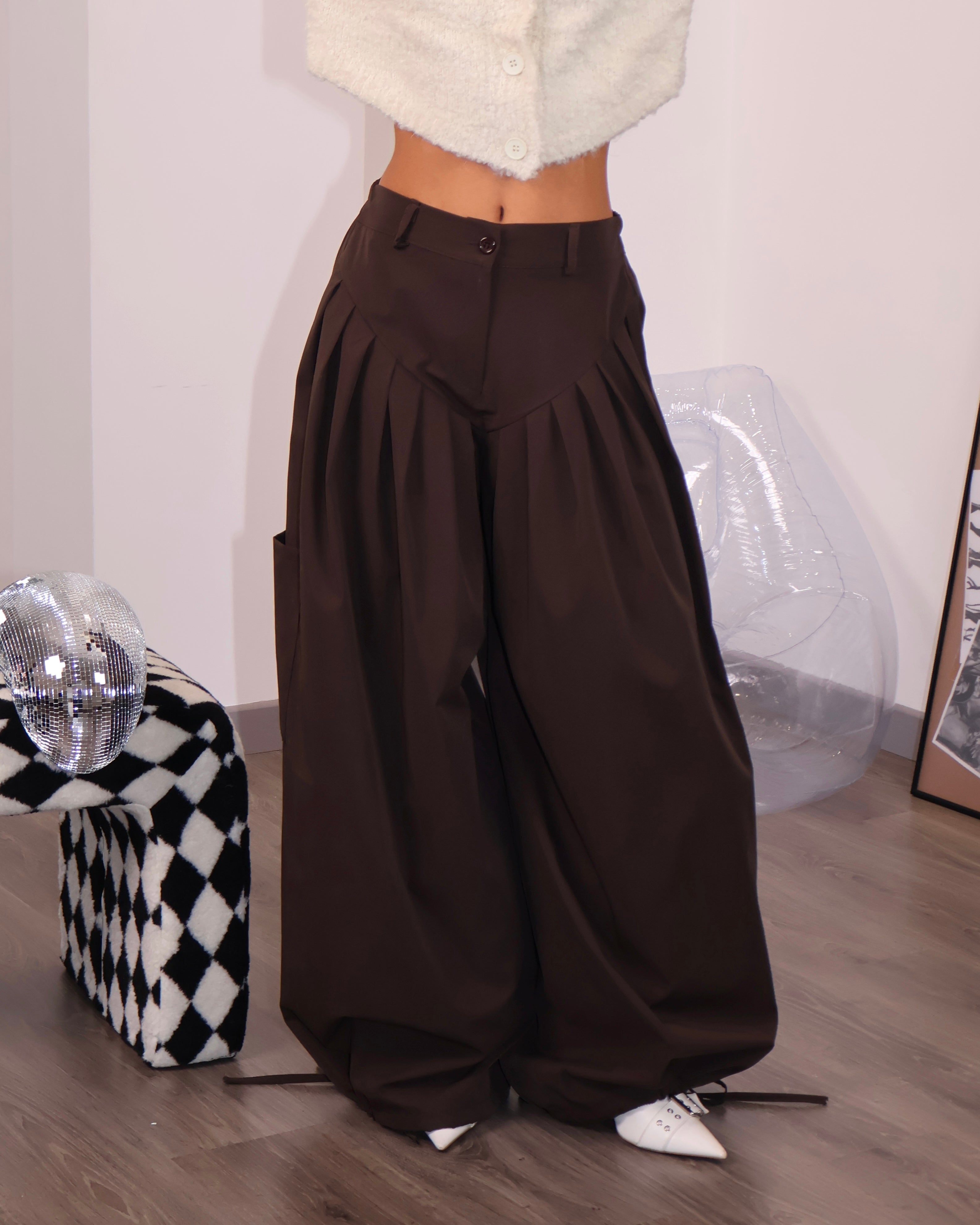 PANT QUEEN MARRONE