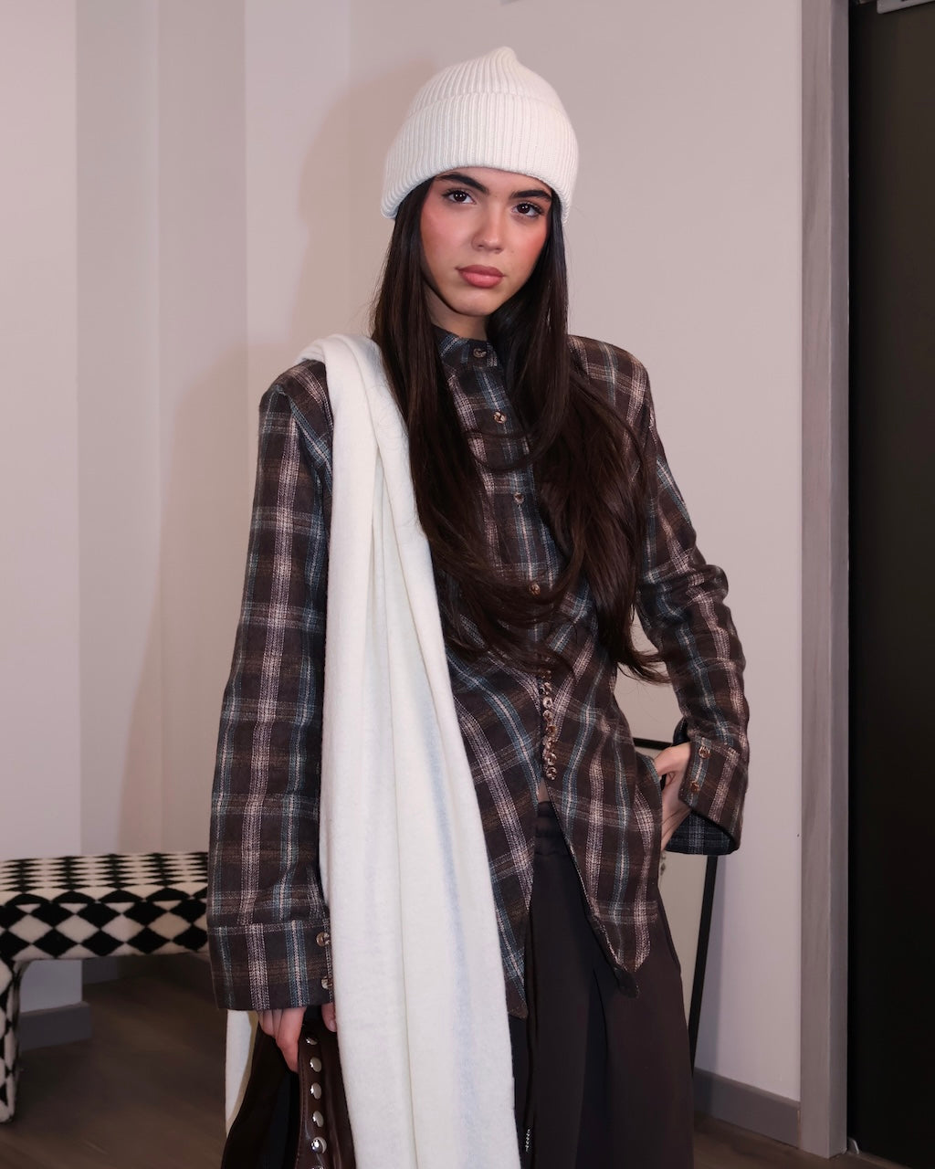 COORDINATO CAPPELLO E SCIARPA BEIGE