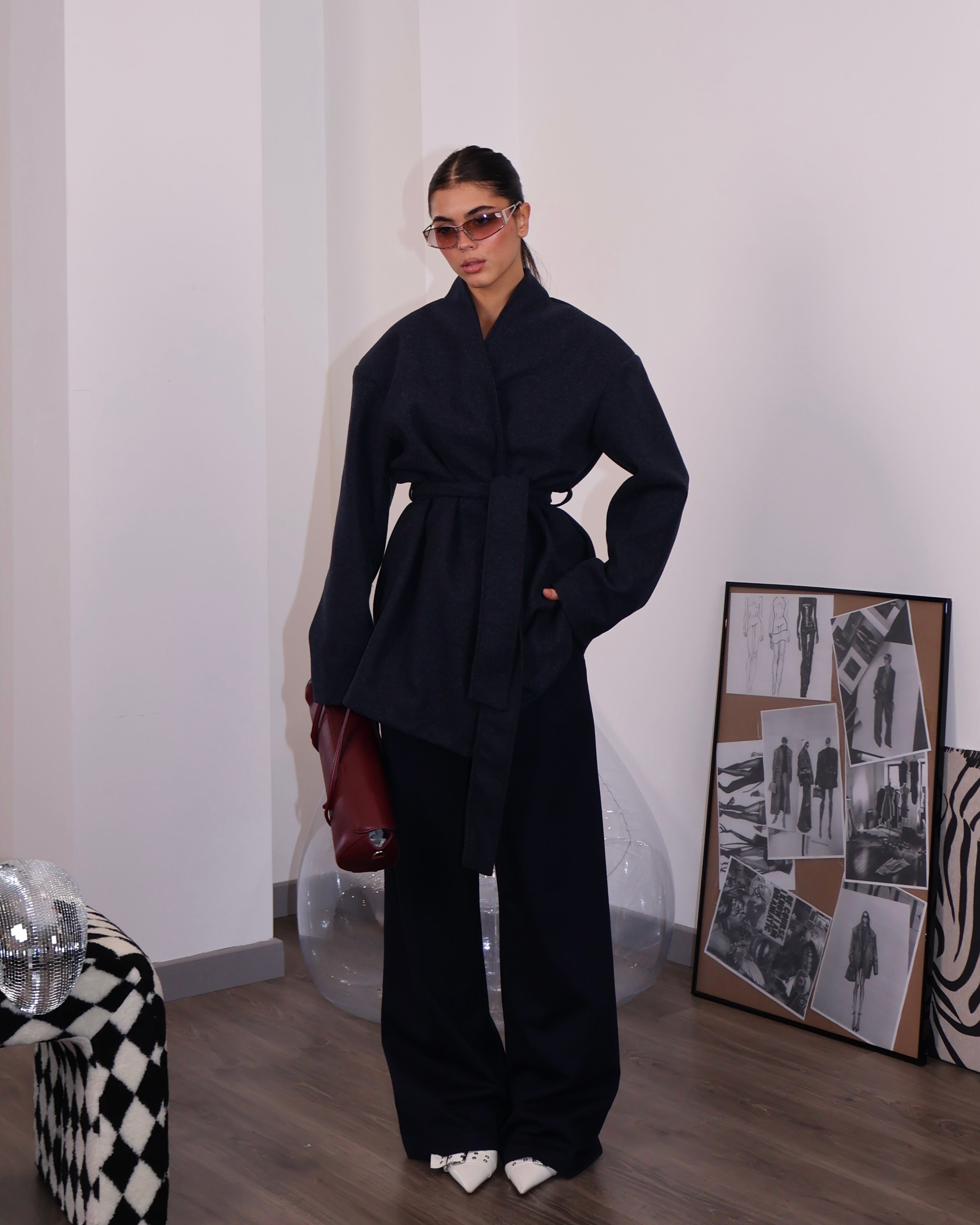 TRENCH HAUTE BLU