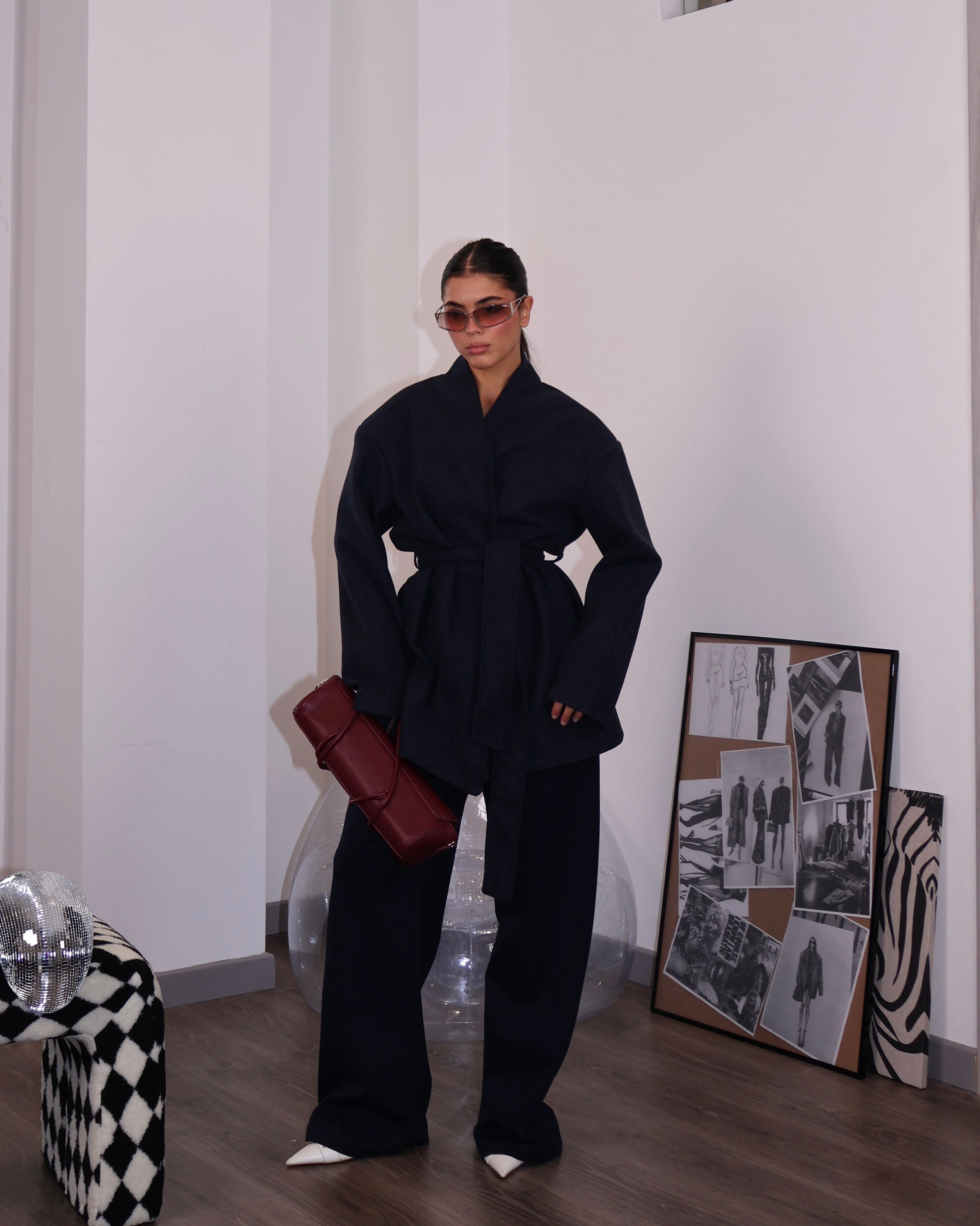 TRENCH HAUTE BLU