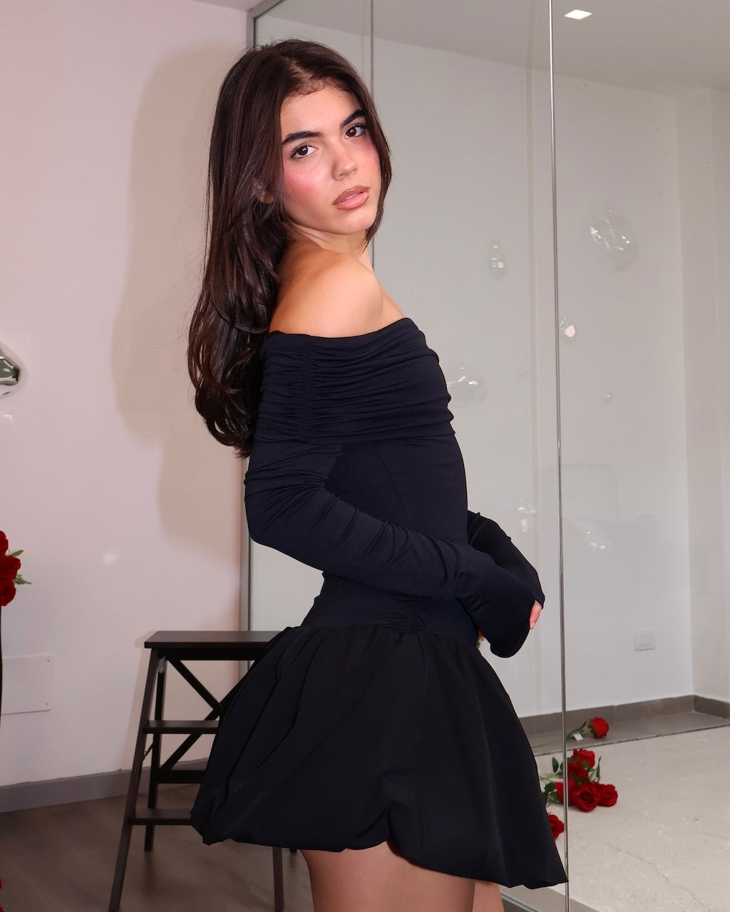 DRESS CIELO DI DICEMBRE NERO