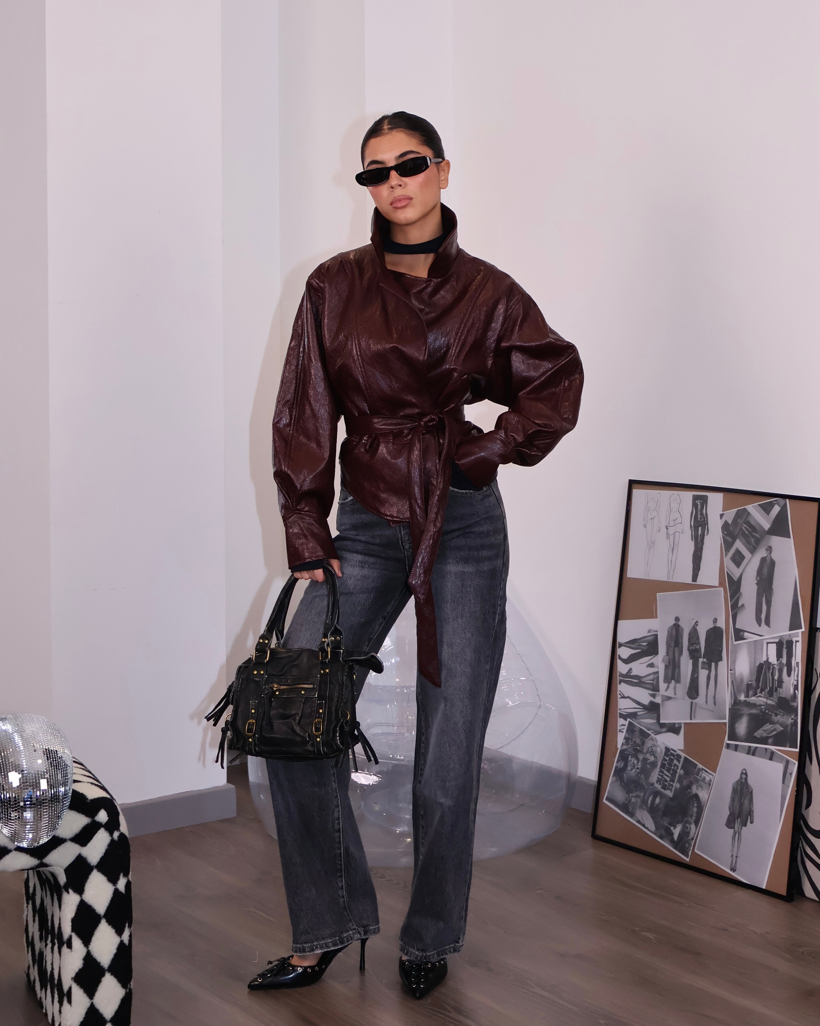 JACKET MARE DI ATTENZIONI VINO