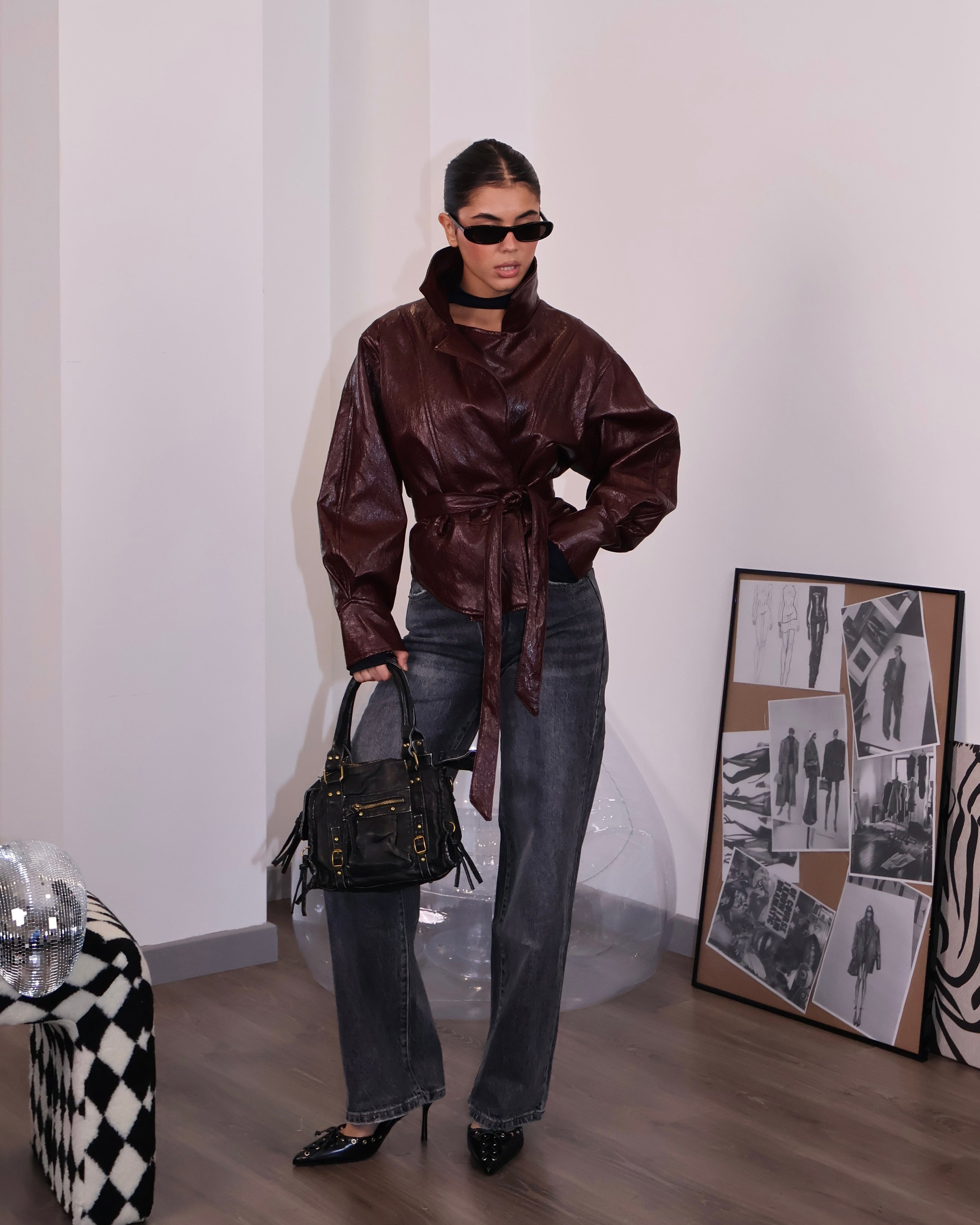 JACKET MARE DI ATTENZIONI VINO