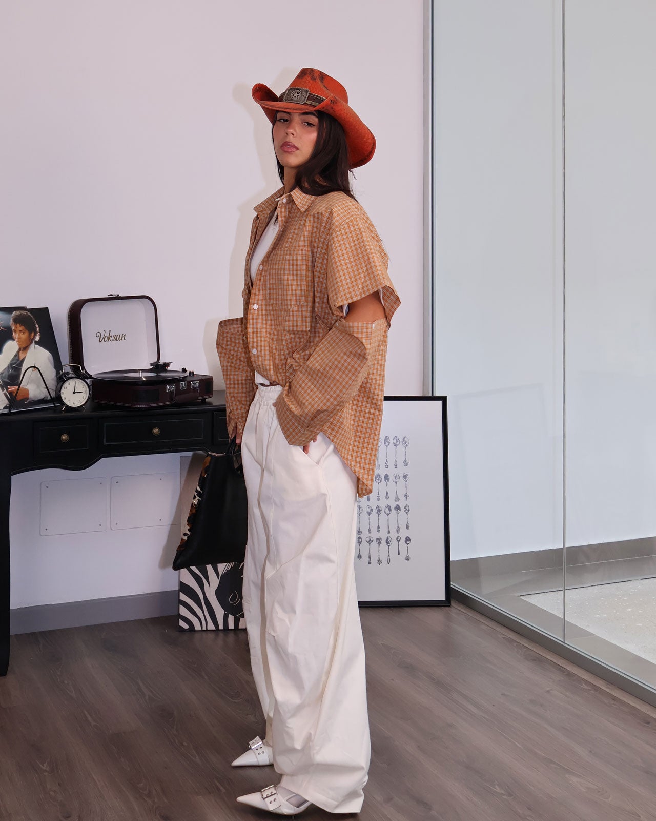 CAMICIA HEART ARANCIONE