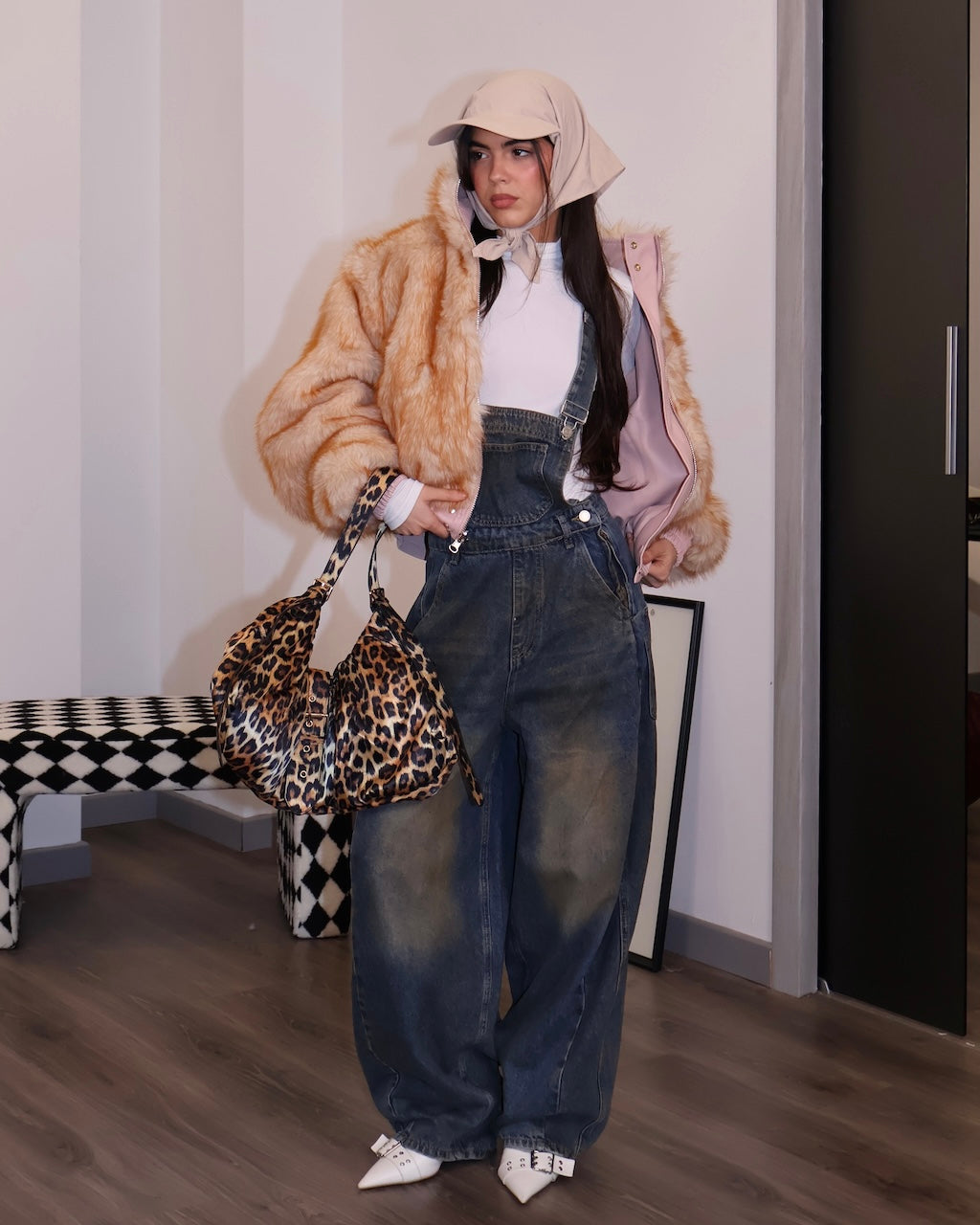 GIUBBOTTO/ECOFUR LUCI ROSSE