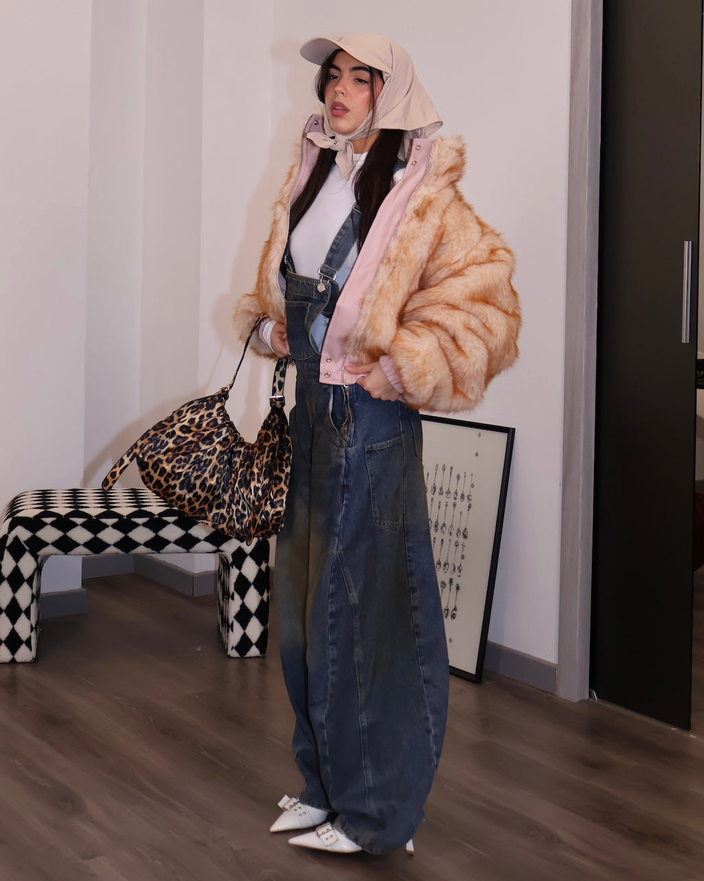 GIUBBOTTO/ECOFUR LUCI ROSSE