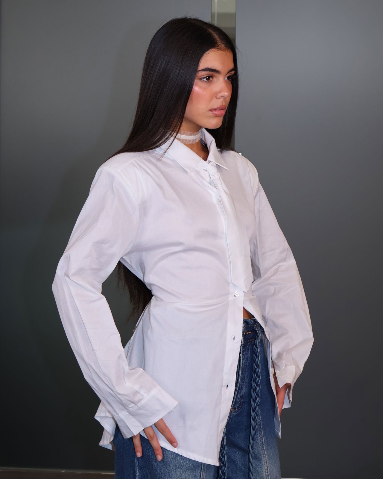 CAMICIA SPECCHIO VIVO BIANCO