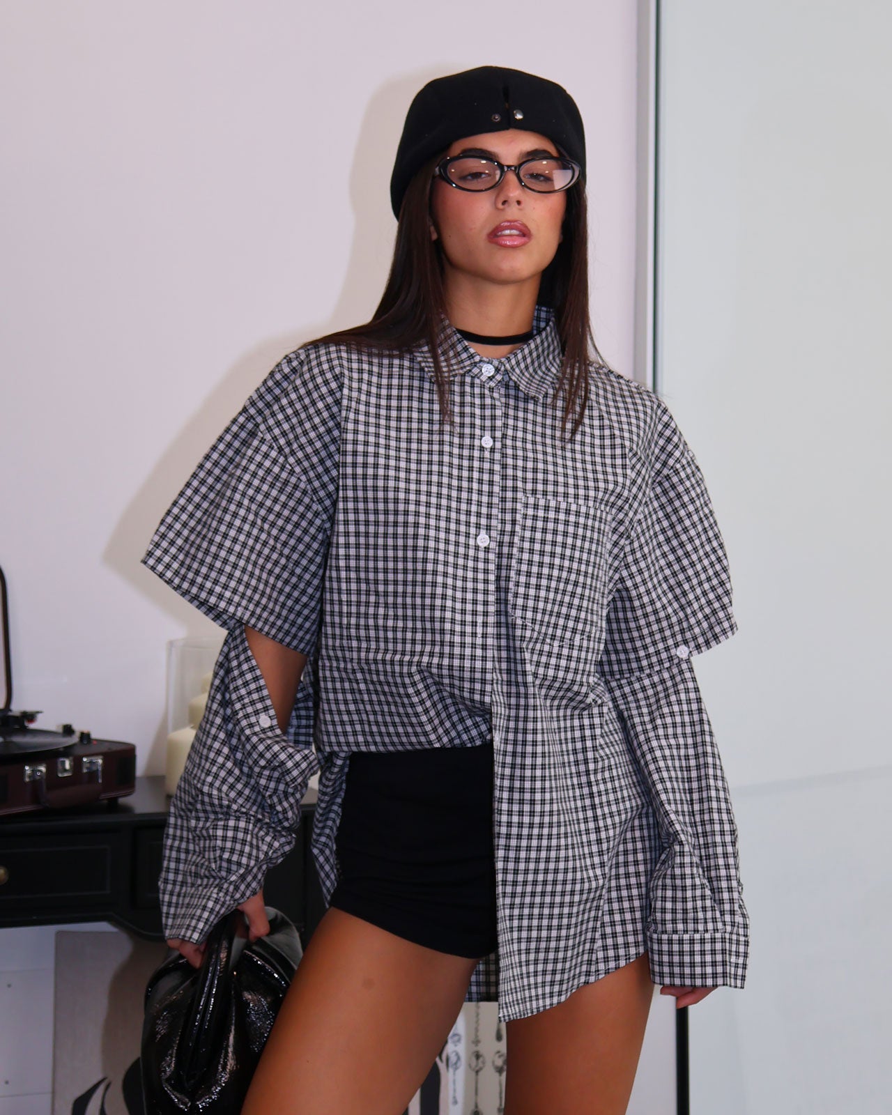 CAMICIA HEART NERO