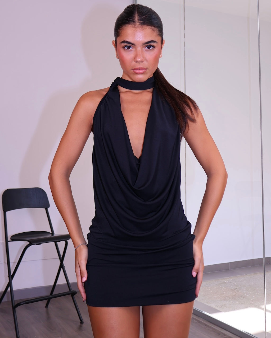 MINI DRESS DRAPPY