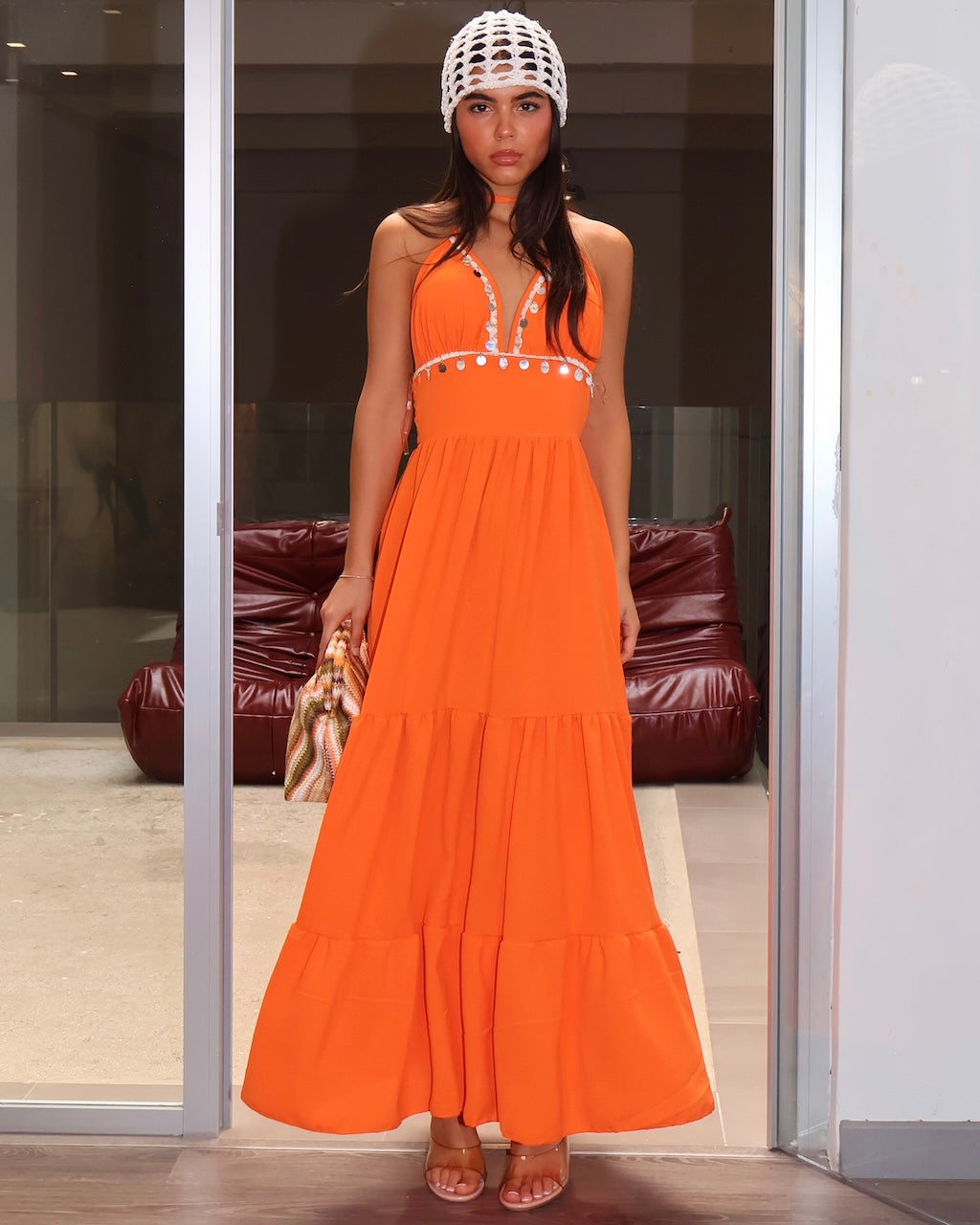 DRESS NAXOS ARANCIONE