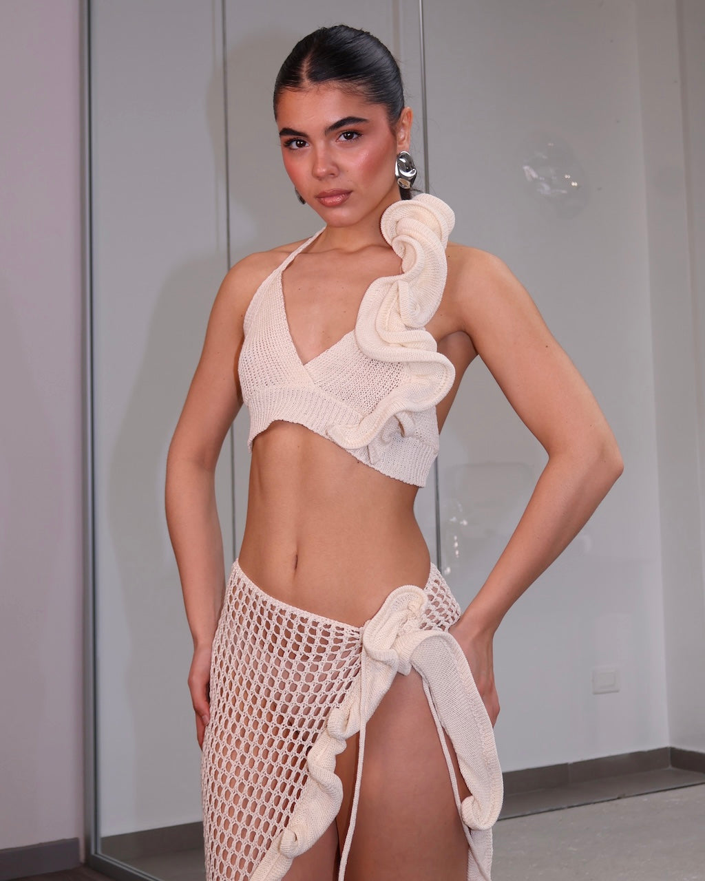 SET CROCHET VOLANT