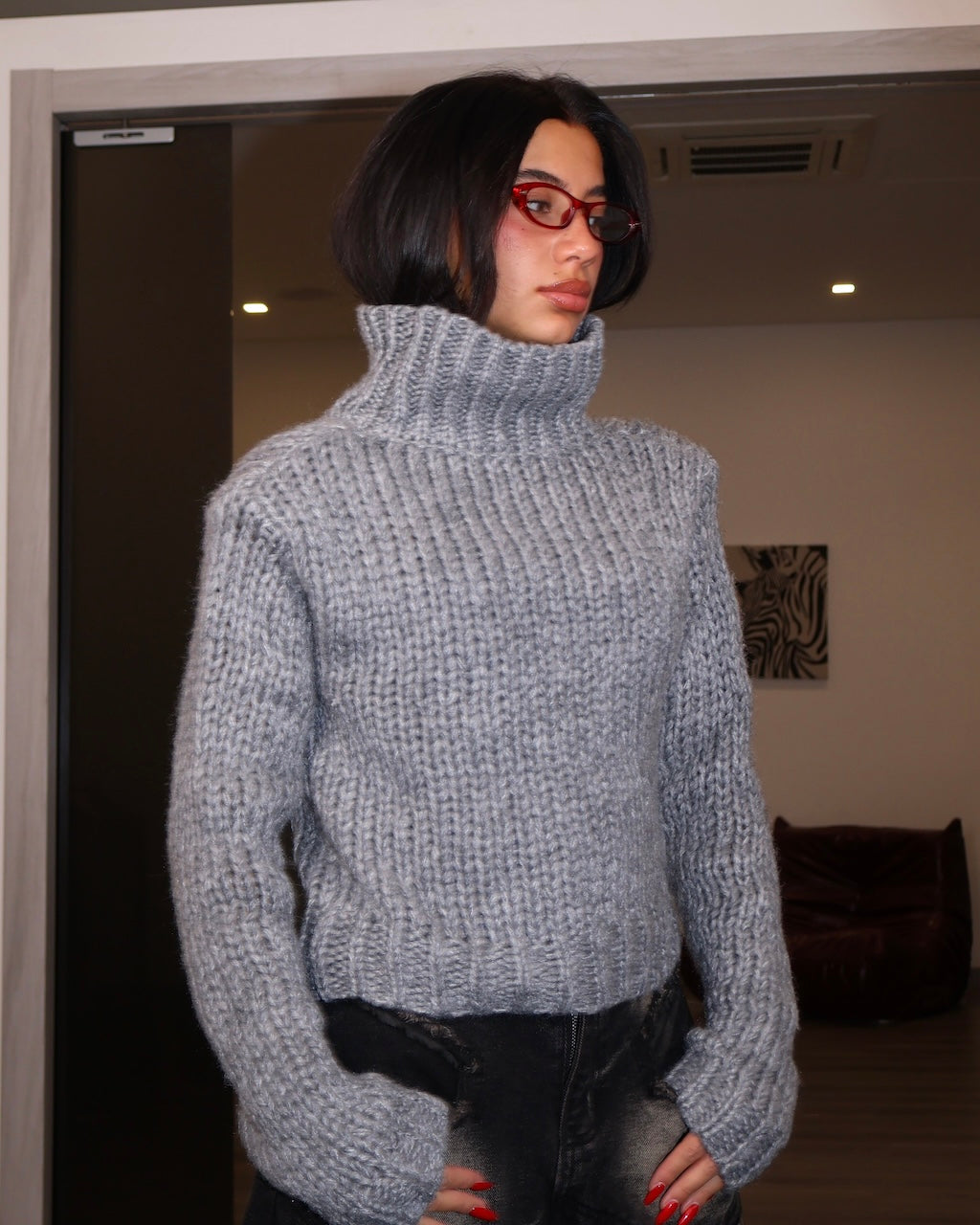 MAGLIONE COLD GRIGIO