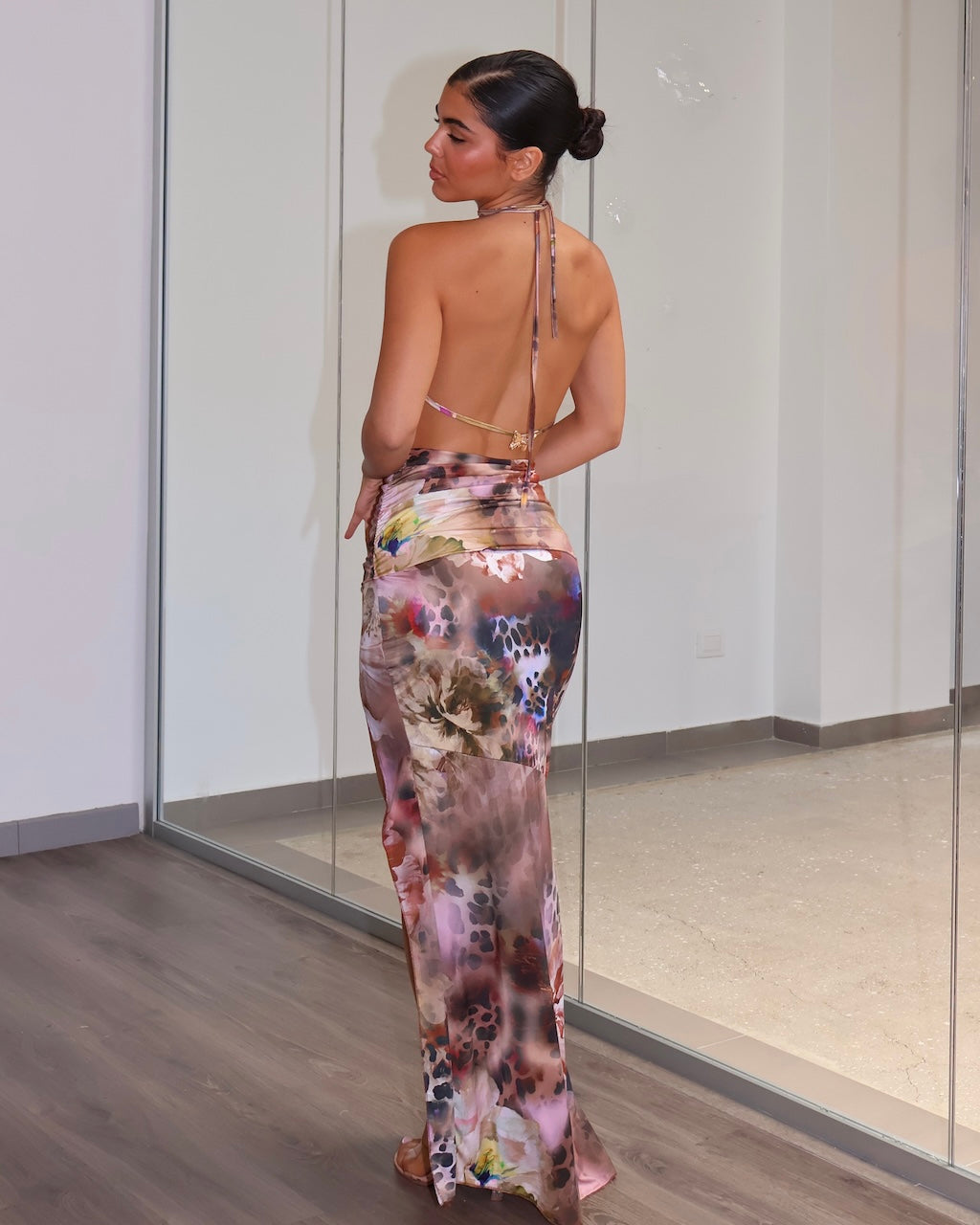 DRESS OPULES MARRONE