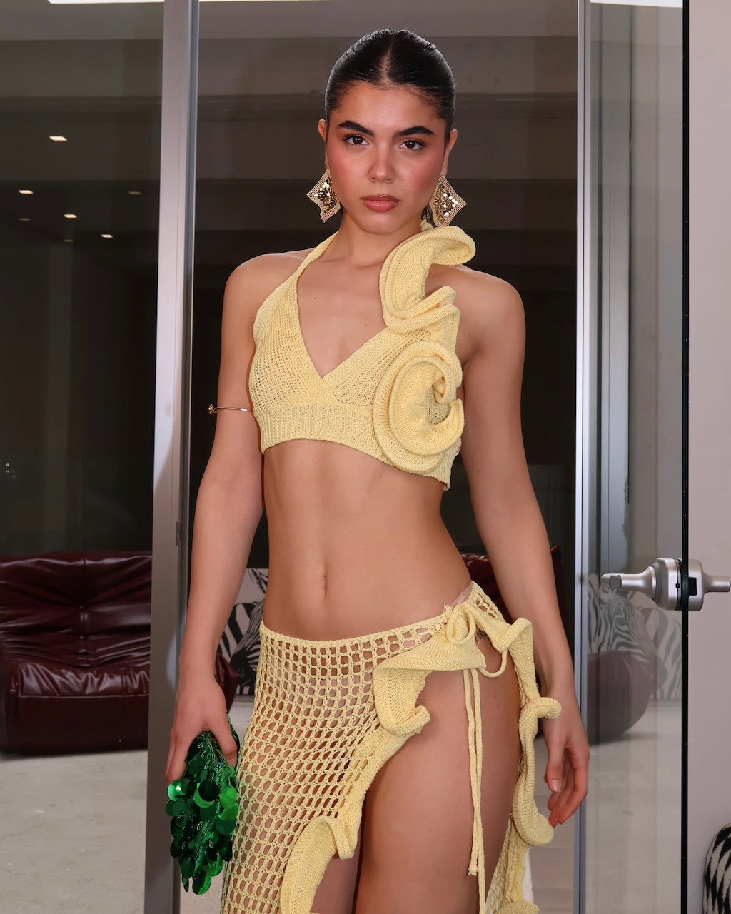 SET CROCHET VOLANT