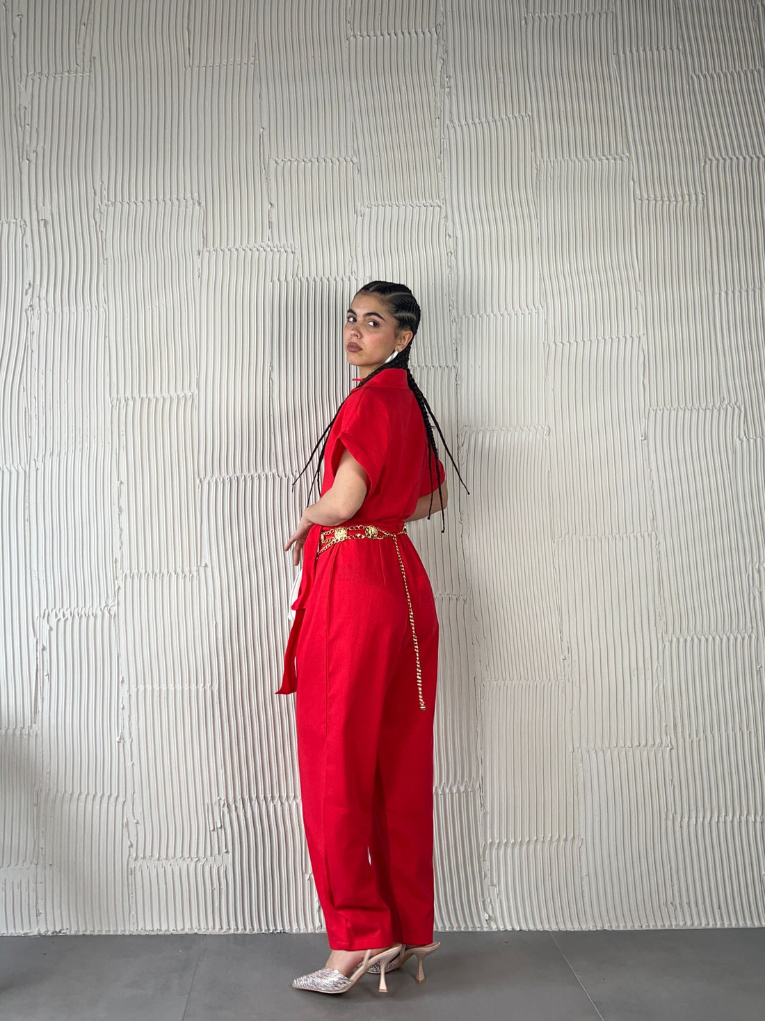 JUMPSUIT CLARISSA ROSSO