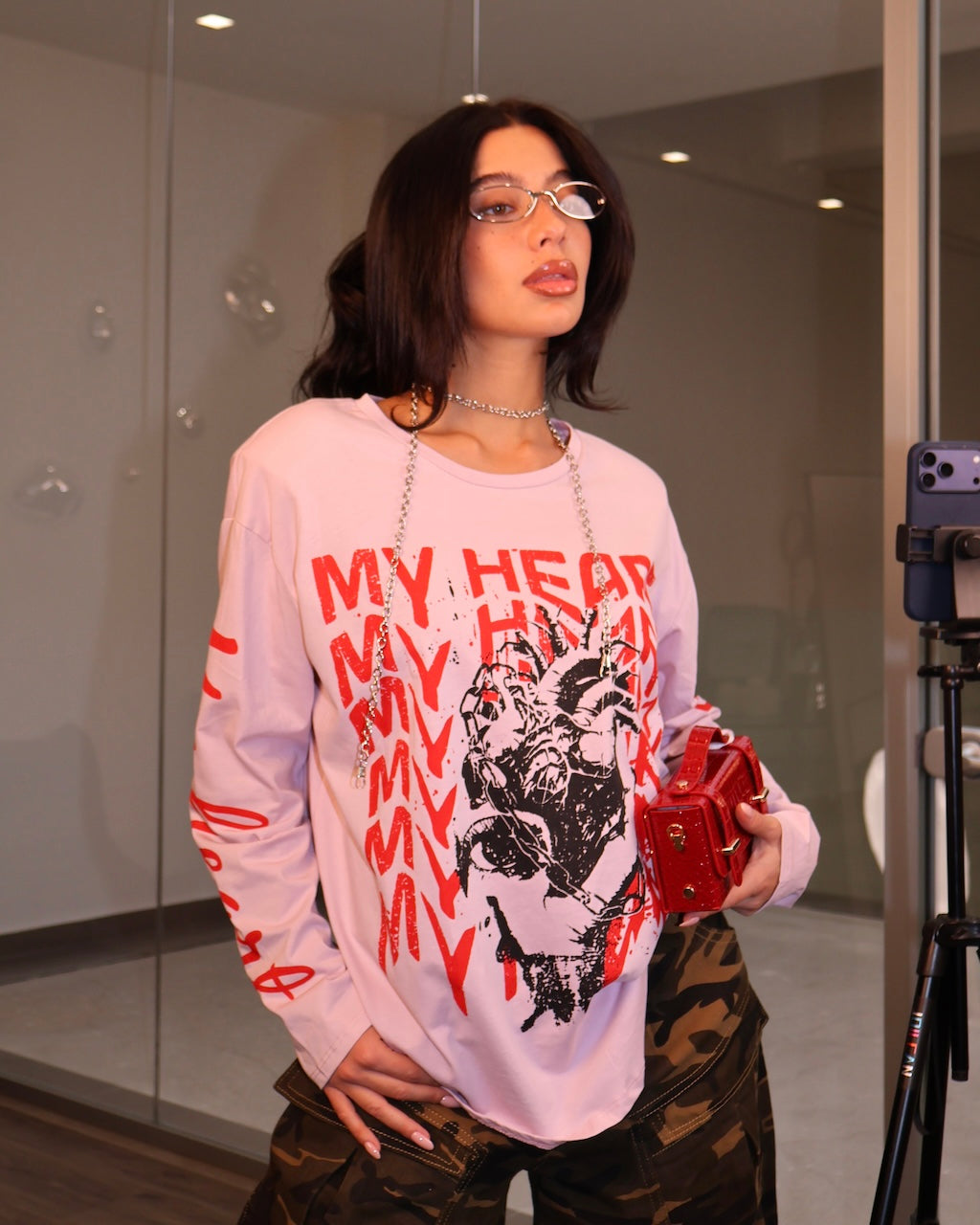 MAGLIA MY HEART ROSA