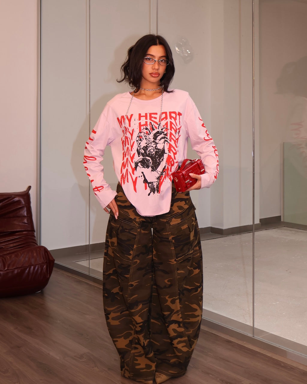 MAGLIA MY HEART ROSA