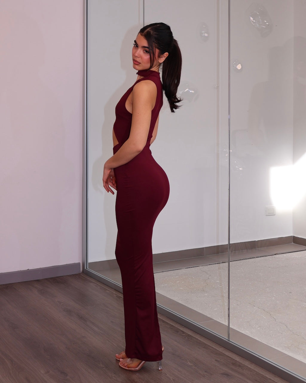 DRESS NOIR & IVOIRE VINO