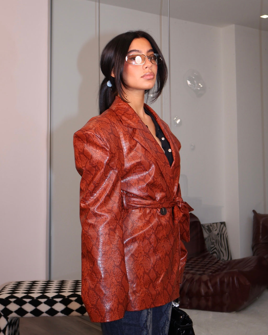 JACKET ARVÈ MARRONE